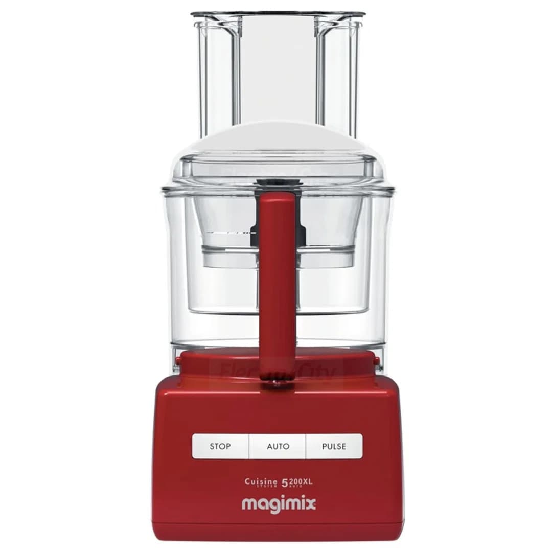 Magimix 5200XL 3.6 Litre Food Processor with 3-in-1 Bowl | Red