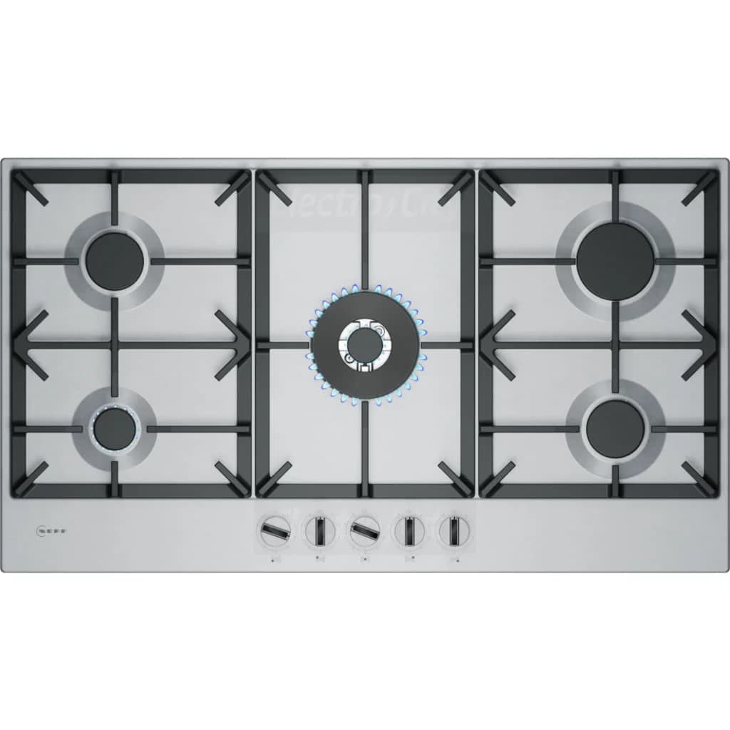 Neff N 70 5 Zone 90cm FlameSelect Gas Hob | Stainless Steel