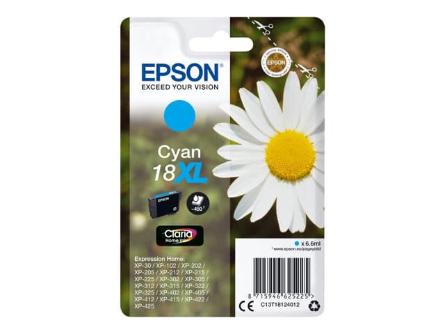 EPSON - 18XL - XL - cyan - original - ink cartridge