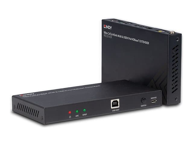 Lindy - transmitter and receiver - video/audio/infrared/serial extender - HDMI, HDBaseT