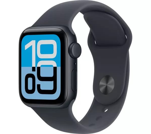 APPLE Watch SE 3 Cellular - 40 mm Midnight Aluminium Case with Midnight Sport Band, M/L