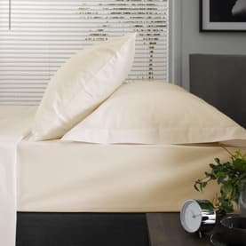 200 Thread Count 100% Cotton Oxford Pillowcase Ecru
