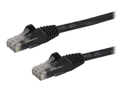 STARTECH.COM - Startech 2m CAT6 Ethernet Cable, 10 Gigabit Snagless RJ45 650MHz 100W PoE Patch Cord, CAT 6 10GbE UTP Network Cable w/Strain Relief, Black, Wiring is UL Certified/TIA - Category 6 - 24AWG (N6PATC2MBK) - patch cable - 2 m - black