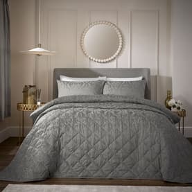 Damask Throw Silver