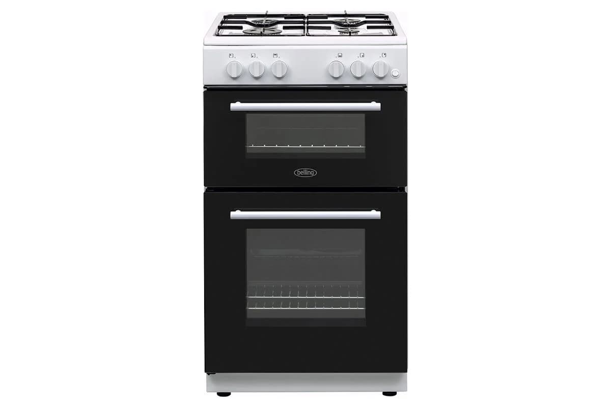 Belling 50cm Twin Cavity Gas Cooker | BFSG51TCWHLPG