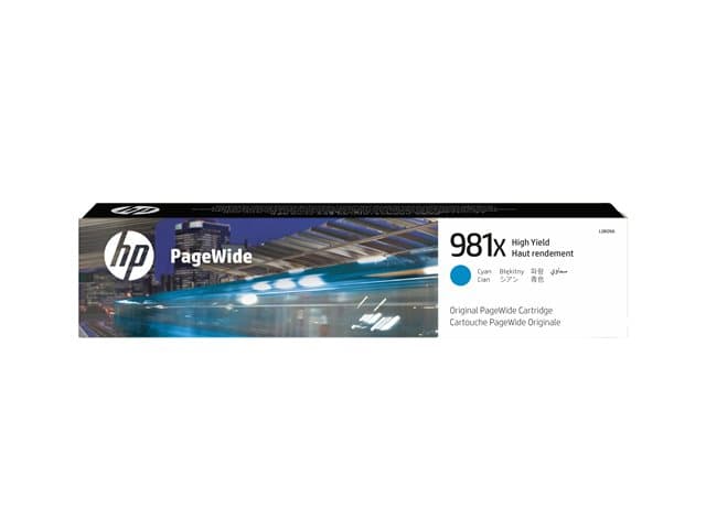 HP - 981X - High Yield - cyan - original - PageWide - ink cartridge