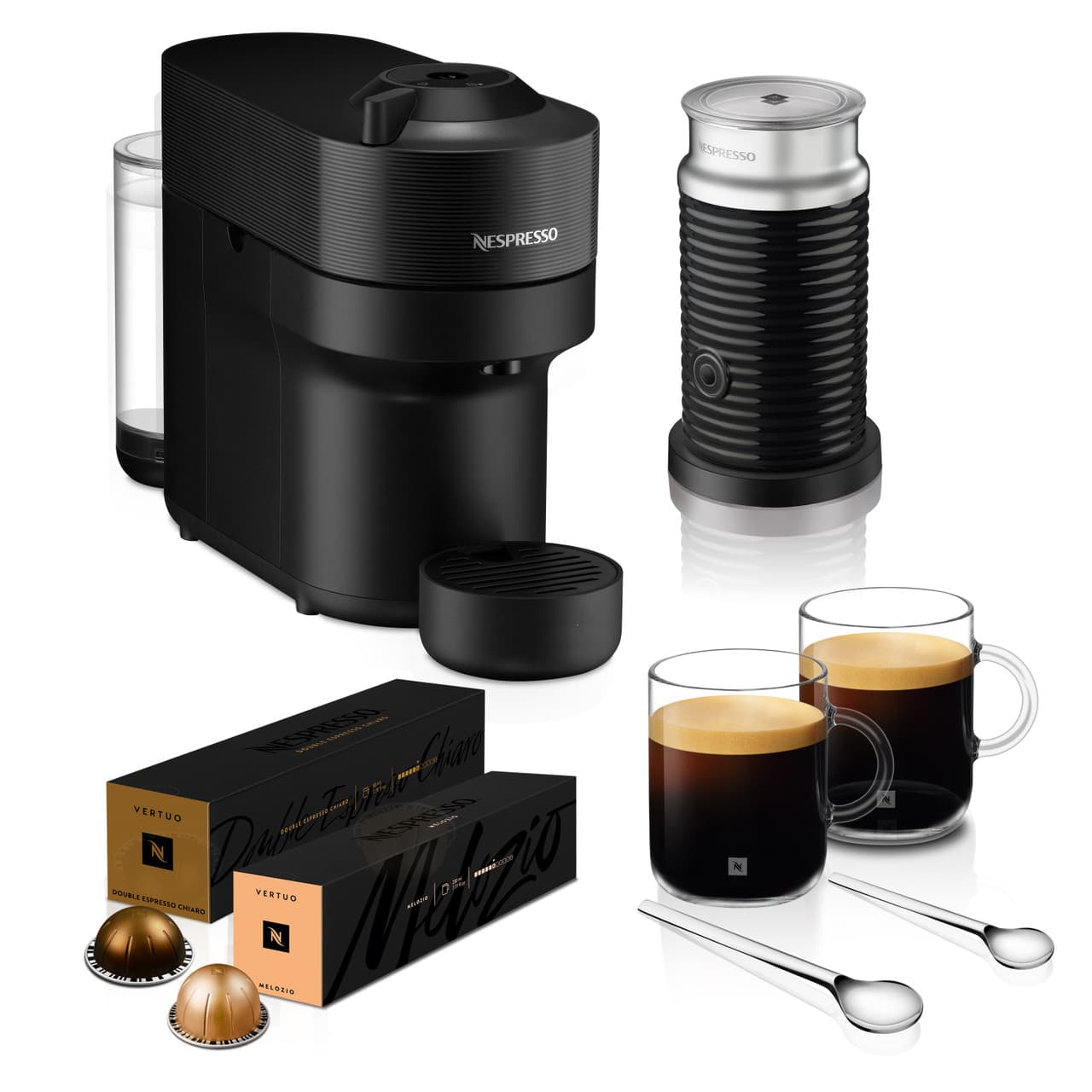 Nespresso Vertuo Pop Bundle by De'Longhi, ENV90.BAE, Black