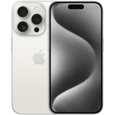 Refurbished Apple iPhone 15 Pro White Titanium 6.3" 128GB 5G Unlocked & SIM Free Smartphone