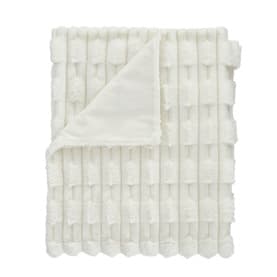 BIANCA Carved Faux Fur Throw