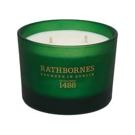 RATHBORNES 1488 Dublin Retreat Musk, Black Ebony & Amber Scented Candle