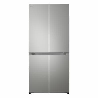 LG Fit & Max 580 Litre Four Door American Fridge Freezer - Prime Silver