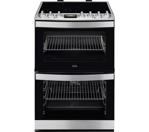 AEG 6000 SteamBake CCS6742ACM 60 cm Electric Ceramic Cooker - Stainless Steel