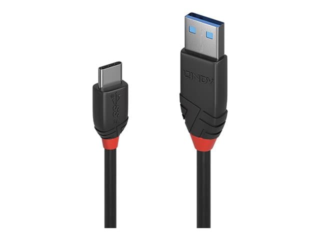Lindy - Black Line - USB-C cable - USB-C to USB Type A - 50 cm