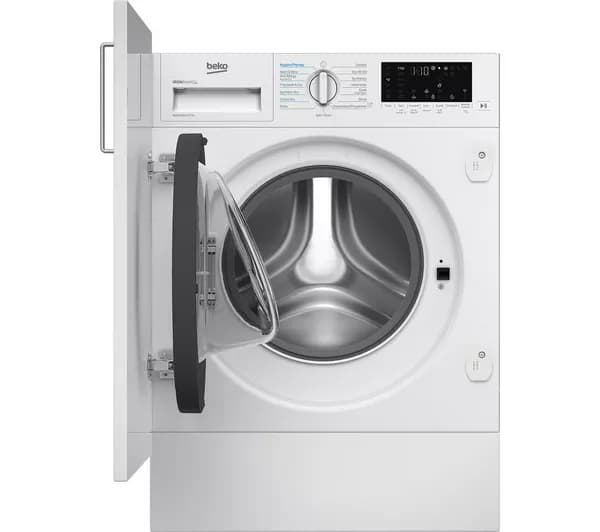 BEKO Pro WDIK954451F Integrated WiFi-enabled 9 kg Washer Dryer - White