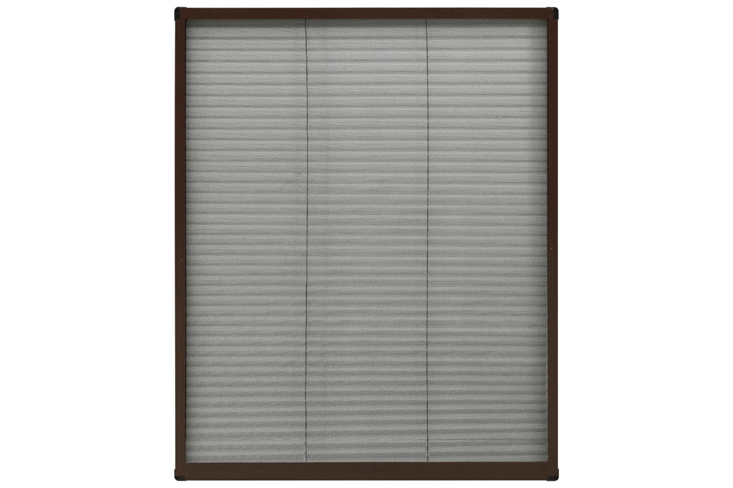 vidaXL 148654 Plisse Insect Screen For Windows Aluminium Brown 80x100cm