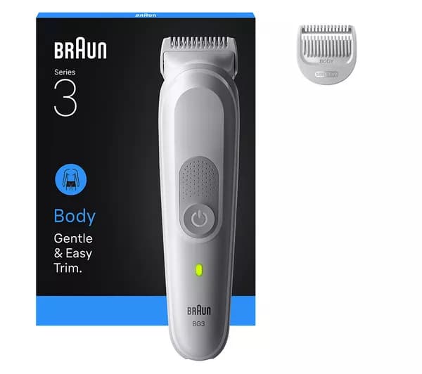 BRAUN Series 3 BG3500 Wet & Dry Body Groomer - Grey