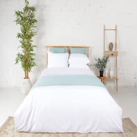 300 Thread Count Classic White Sateen Duvet Cover