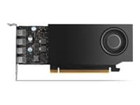 NVIDIA - Graphics card - RTX A1000 - 8 GB GDDR6 - PCIe 4.0 x8 low profile - 4 x Mini DisplayPort - BULK PACKED -Board, ATX I/O bracket attached + LP I/O bracket loose