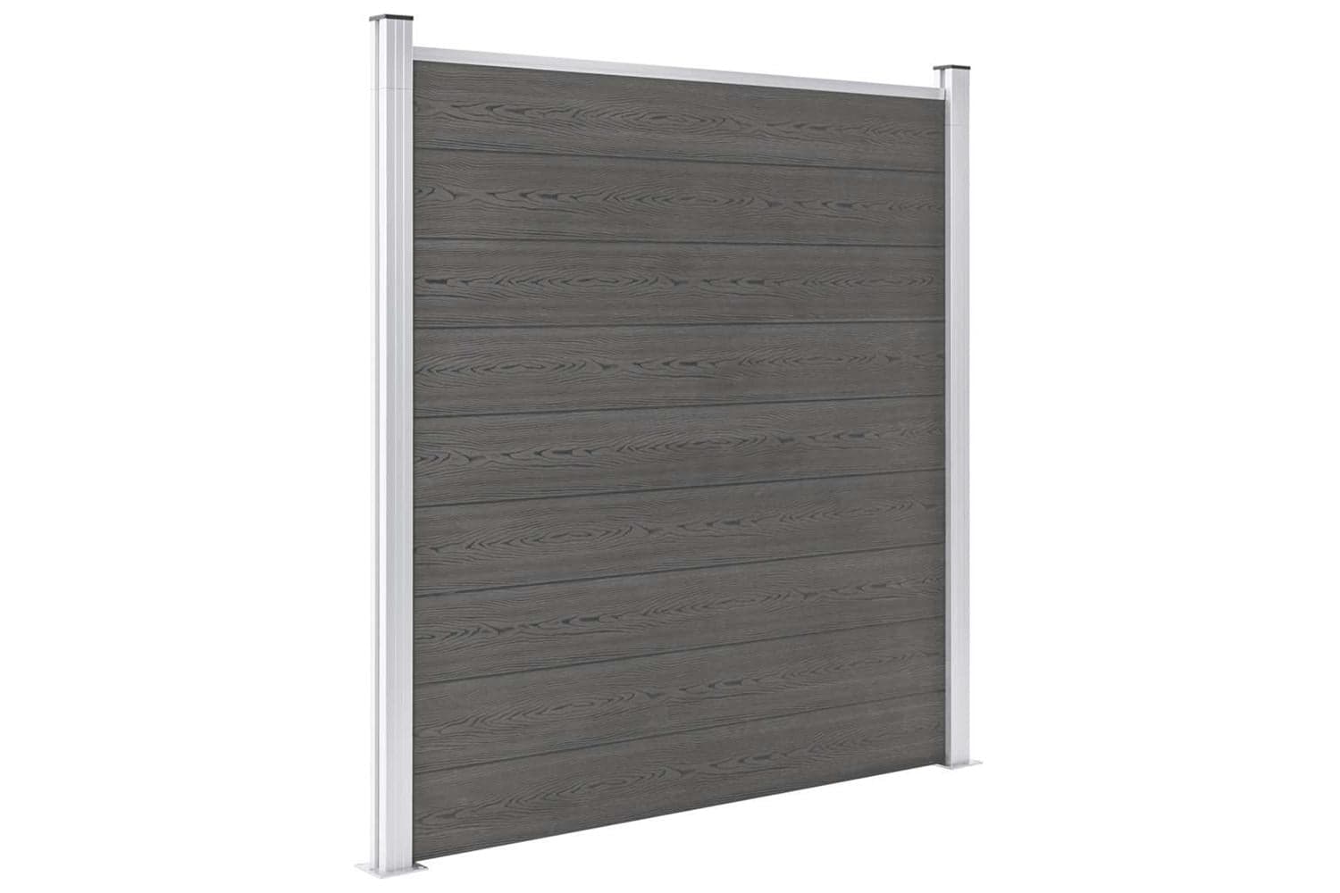 vidaXL Garden Fence Wpc 180x186cm Grey