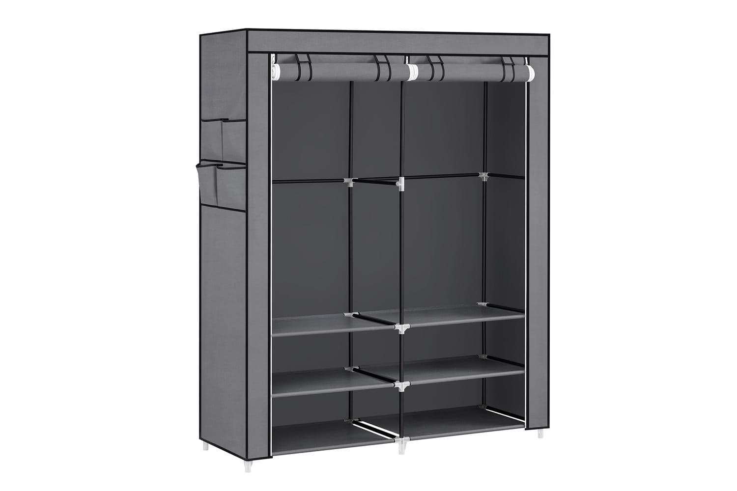 Wardrobe | Clothes Storage | Steel & Non-woven Fabric | 127 X 45 X 176 Cm