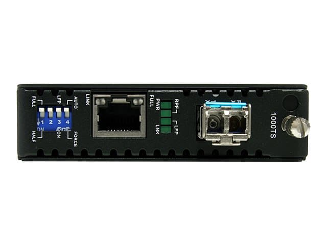STARTECH.COM - Startech Multimode (MM) LC Fiber Media Converter for 1Gbe Network - 550m Range - Gigabit Ethernet - 850nm - with SFP Transceiver (ET91000LC2) - fibre media converter - 1GbE