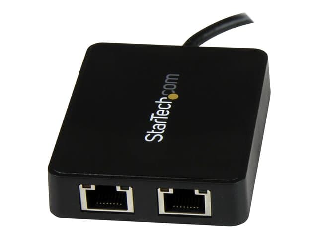 Startech USB-C to Dual Gigabit Ethernet Adapter with USB 3.0 (Type-A) Port