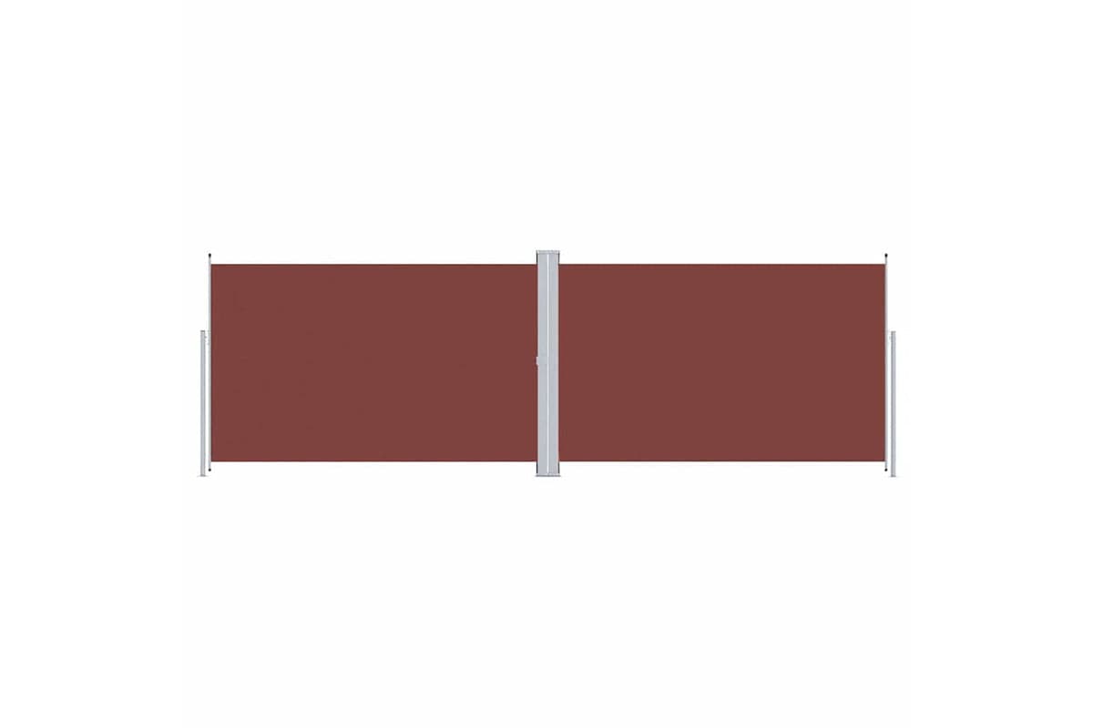 vidaXL 318009 Retractable Side Awning Brown 200x600cm