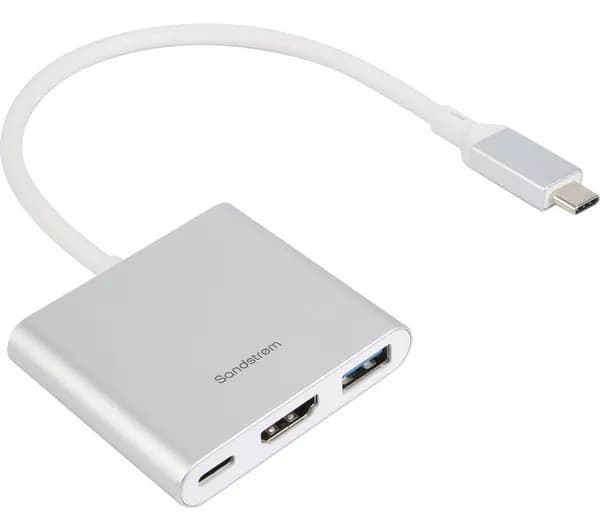 Sandstrom 3-port USB Type-C Connection Hub