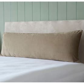 Velvet Bolster Cushion Taupe