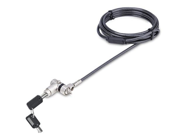 Startech Universal Laptop Lock 6.6ft (2m), Security Cable For Notebook Compatible With Noble Wedge/Nano/K-Slot, Keyless Combination Locking Cable