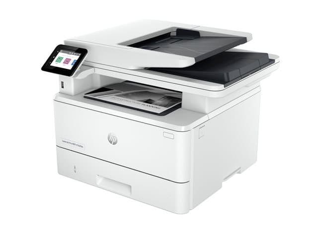 HP - LaserJet Pro MFP 4102fdn - Multifunction printer - B/W - laser - Legal (216 x 356 mm) (original) - A4/Legal (media) - up to 38 ppm (copying) - up to 40 ppm (printing) - 350 sheets - 33.6 Kbps - Gigabit LAN, USB, USB host, USB 2.0