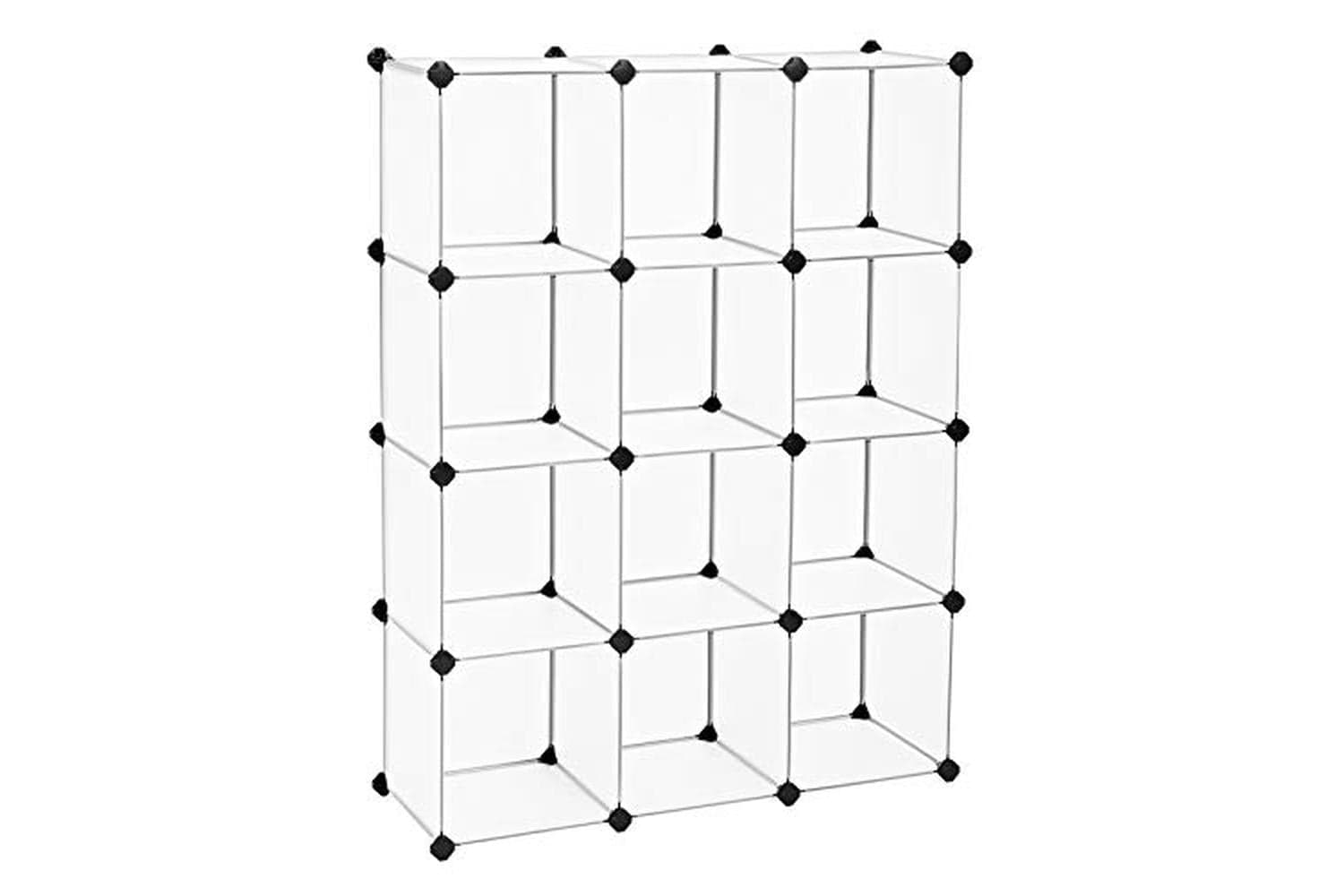 Songmics Closet Cabinet | Bookcase | Interlocking Plastic | 93 X 31 X 123 Cm