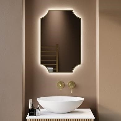 Zeus Traditional Backlit Heated Bathroom Mirror