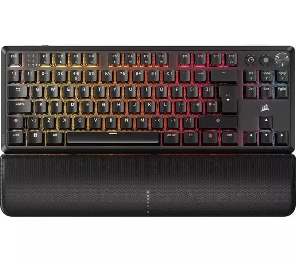 CORSAIR K70 CORE TKL RGB Wireless Mechanical Gaming Keyboard - Black