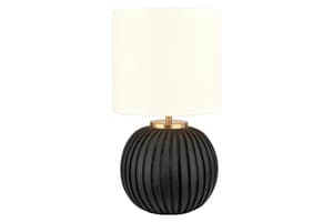 Terracotta Table Lamp | Beige & Black