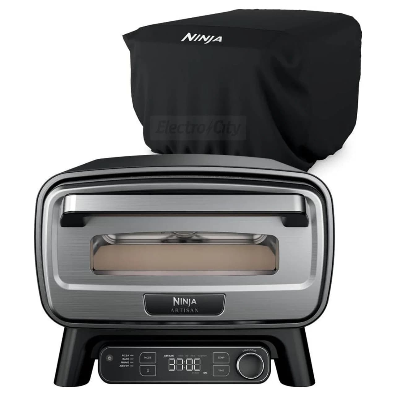 Ninja Artisan Electric Outdoor Pizza Oven and Air Fryer with Cover | Grey