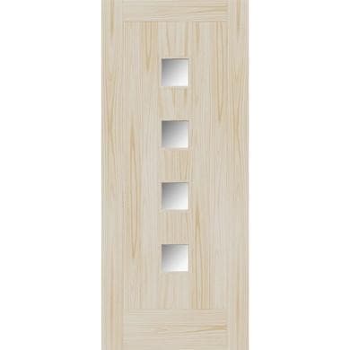 External Accoya Door with Frosted Glass - Unfinished - 1981 x 838 x 44mm - Siena Essential - XL Joinery