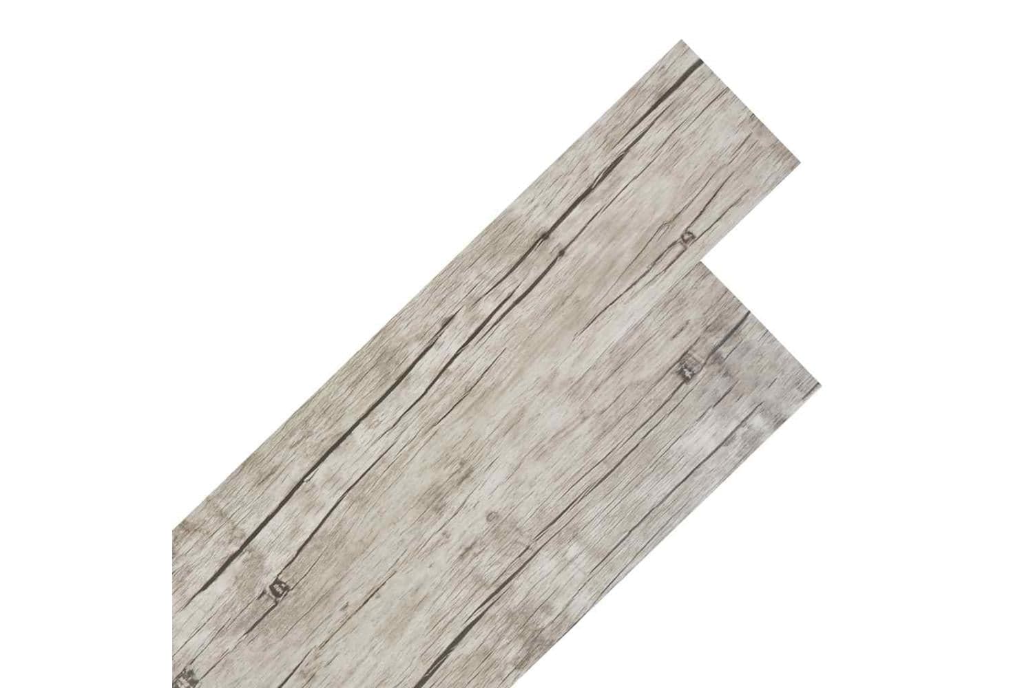 Vidaxl Self-adhesive Pvc Flooring Planks 2.51 Sq M 2 Mm Oak Washed