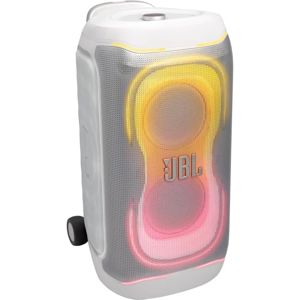 JBL PartyBox 330 Portable Party Speaker with AI Sound Boost and Lightshow | White