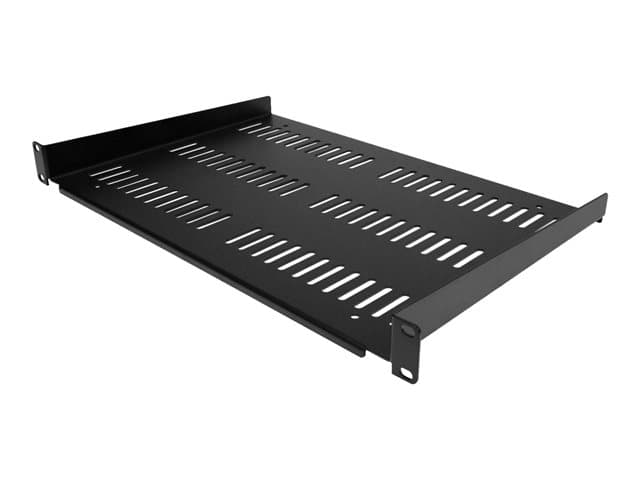 Startech 1U Vented Server Rack Cabinet Shelf, 12in Deep Fixed Cantilever Tray, Rackmount Shelf for 19" AV/Data/Network Equipment Enclosure w/ Cage Nut