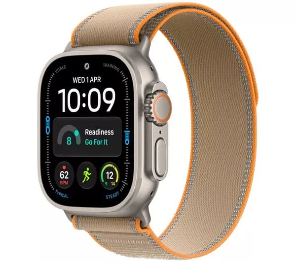 APPLE Watch Ultra 4 Cellular - 49 mm Natural Titanium Case with Sand Trail Loop, M/L