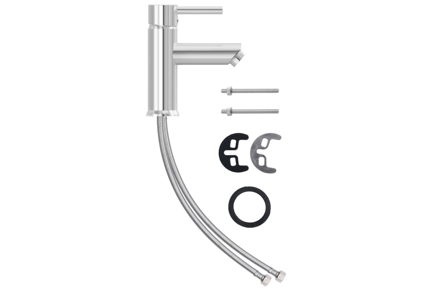 vidaXL 149065 Bathroom Basin Faucet Chromed Finish 130x176mm