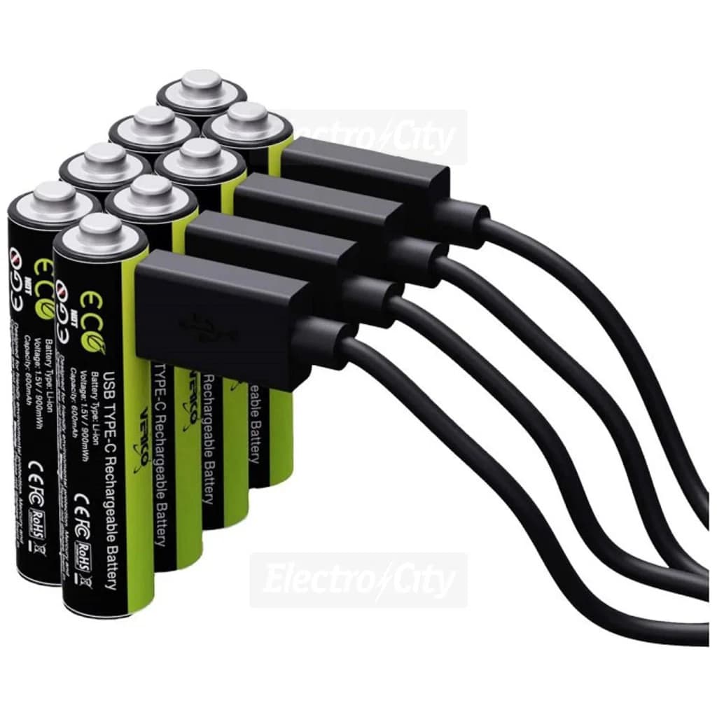 Verico LoopEnergy AAA Rechargeable Lithium Batteries | 8-Pack