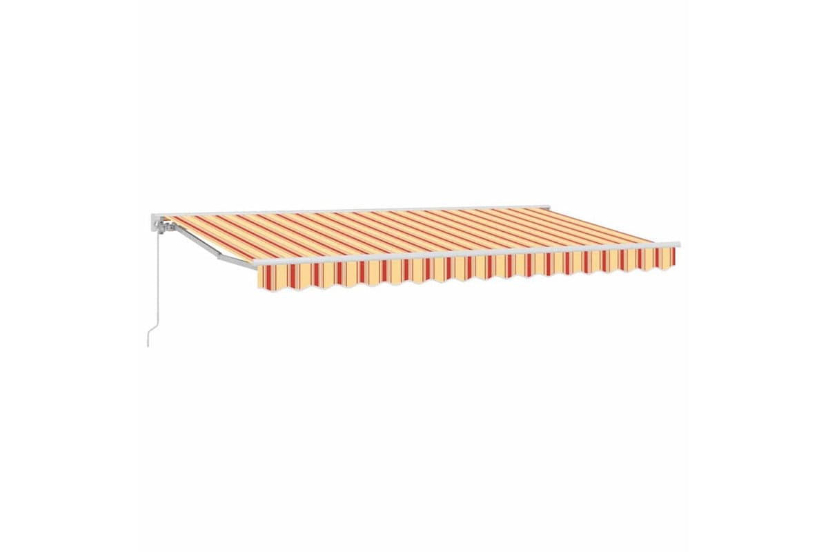 Vidaxl Retractable Awning Manual Multicolour Stripe 400x200 Cm Fabric