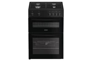 Indesit 60cm Double Oven Gas Cooker | IDG6GB