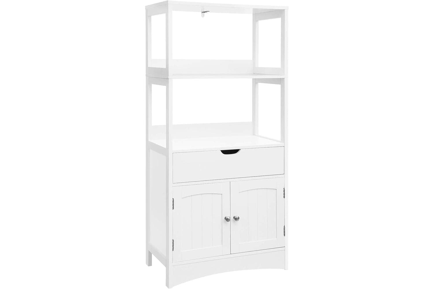 Vasagle  Upper Shelves Bathroom Storage Cabinet | White