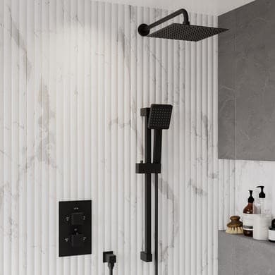 Zana 2 Outlet Thermostatic Mixer Shower Set with Hand Shower
