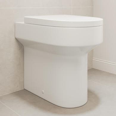 ALMOST PERFECT - Back to Wall Rimless Comfort Height Toilet with Soft Close Seat - Pendle