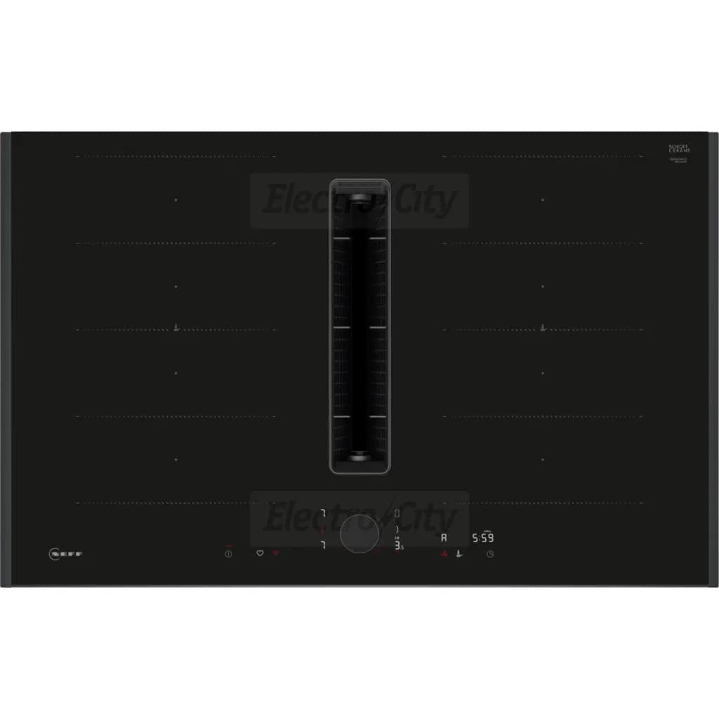 Neff N 90 80cm Induction Hob with Integrated Ventilation System | Black