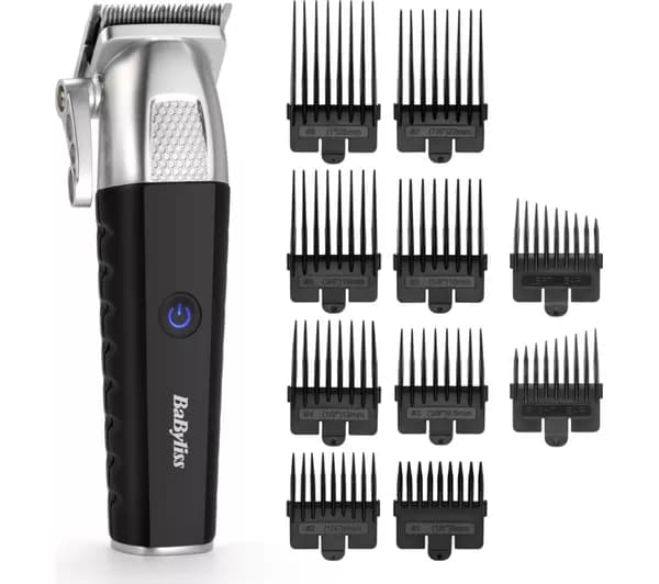 BABYLISS Lithium Power E812U Hair Clipper - Black & Silver